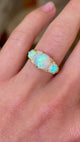 Antique, Victorian opal three-stone ring