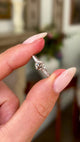 Contemporary, brown diamond solitaire ring