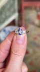 Vintage, 1990s sapphire & diamond three-stone ring