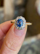 Antique, Edwardian sapphire & diamond cluster ring