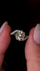 Antique, Edwardian cinnamon-coloured diamond engagement ring