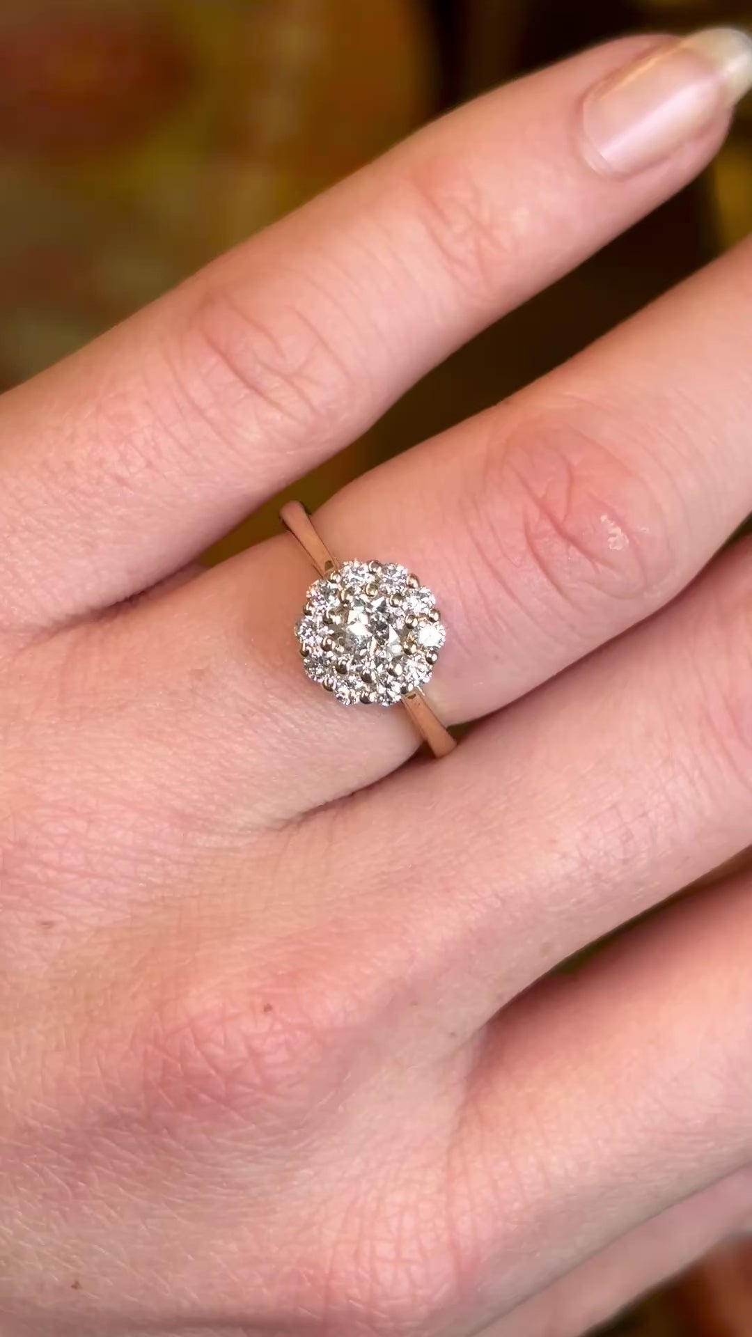 Diamond cluster ring