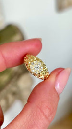 Antique, Victorian diamond cluster engagement ring