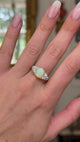 Antique, Victorian, Australian opal & diamond ring, 18ct yellow gold