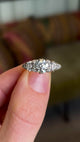 Antique, Victorian three-stone diamond ring