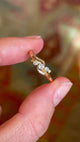 Vintage, 1940s three-stone diamond ring
