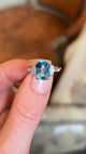 Vintage, Art Deco, 1920s, aquamarine & diamond ring by Garrard