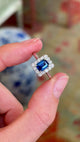 Vintage, 1940s sapphire & diamond ring