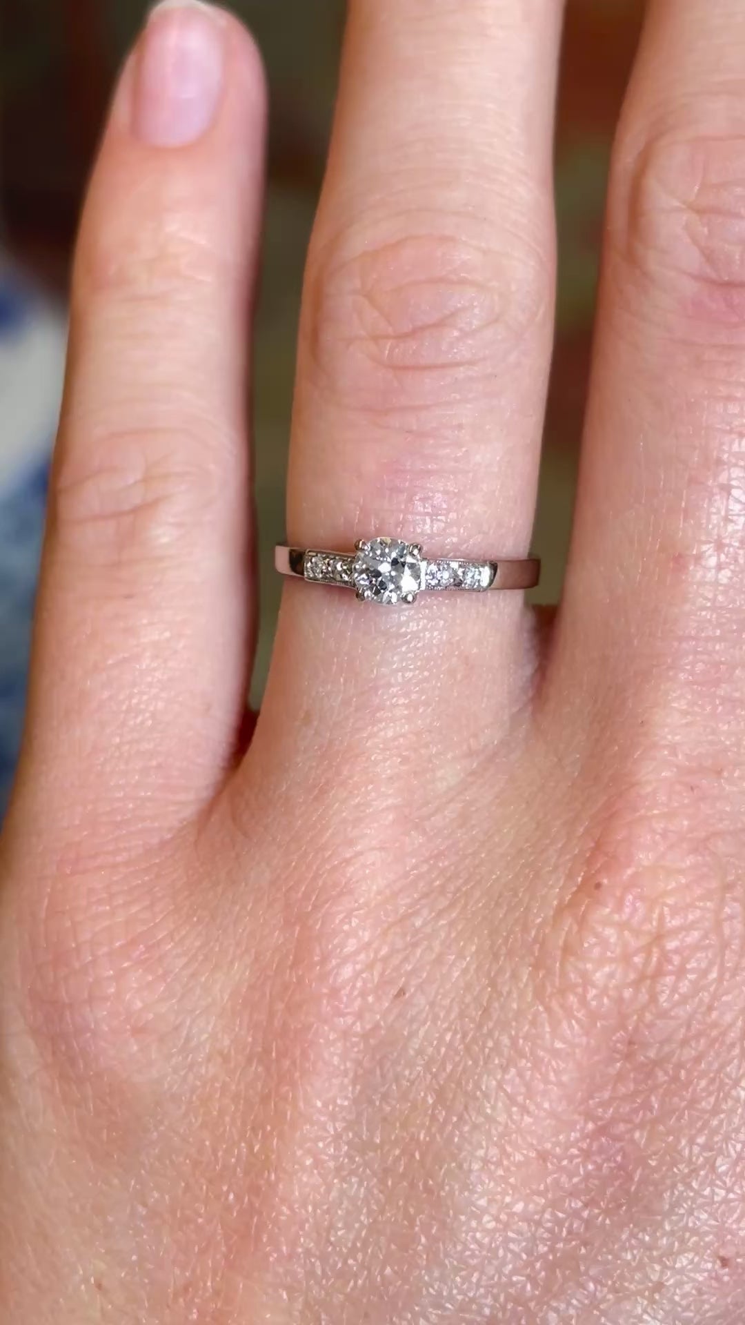 Vintage, 1950s diamond engagement ring