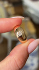 Antique, Victorian diamond solitaire gypsy ring