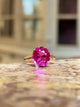 Antique, Victorian pink tourmaline single-stone ring