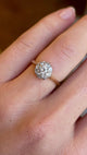 Antique, Edwardian diamond daisy cluster ring