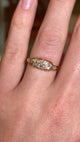 Antique, Edwardian diamond half-hoop ring