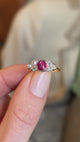 Antique, Edwardian ruby & diamond dress ring