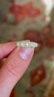 Antique, Victorian pearl half-hoop ring