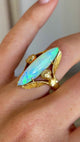 Antique, Art Nouveau opal Melusine ring