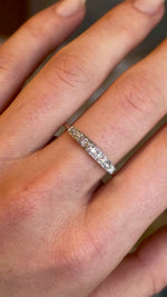 Antique, 1920's old-cut diamond half-eternity ring