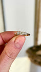 Vintage, 1930s diamond three-stone ring