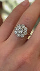 Vintage, 1930s diamond cluster ring