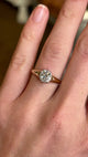 Vintage, 1940s solitaire diamond engagement ring
