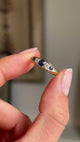 A video showcasing an Antique, Victorian sapphire & diamond five-stone engagement ring in yellow gold
