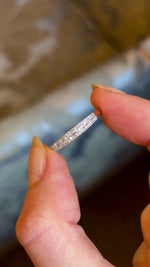 Antique, 1920's old-cut diamond half-eternity ring
