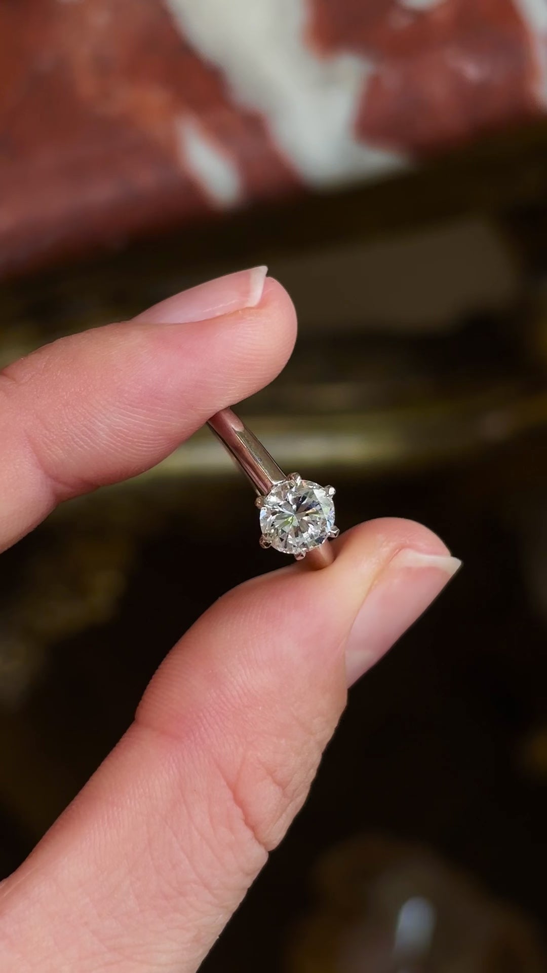 Vintage, 1920s Tiffany & Co. solitaire diamond ring