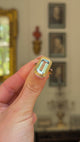 Art Deco, Emerald-Cut Aquamarine Ring, 14ct Yellow Gold