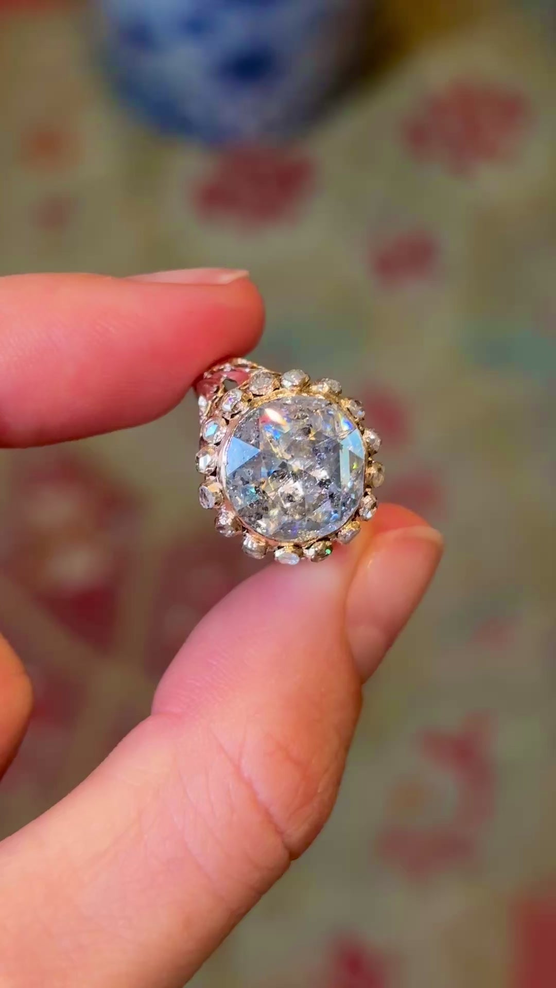 Antique Ottoman Empire 4ct Rose-cut Diamond Ring – Circa 1890
