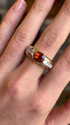 Vintage, citrine & diamond band