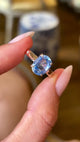 Vintage, 1980s cornflower-blue sapphire ring