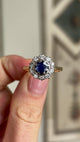 Vintage, Art Deco sapphire & diamond cluster ring