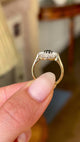 Vintage, 1960s sapphire & diamond cluster ring