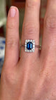 Vintage, 1940s sapphire & diamond ring