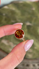Vintage, 1980s Edwardian-revival citrine single-stone ring