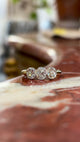 Antique, Victorian diamond three-stone ring