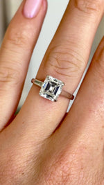 Vintage, Art Deco rare solitaire diamond ring