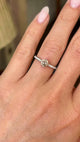 Contemporary, brown diamond solitaire ring