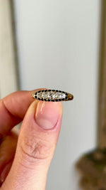 Antique, 1930s five-stone diamond ring