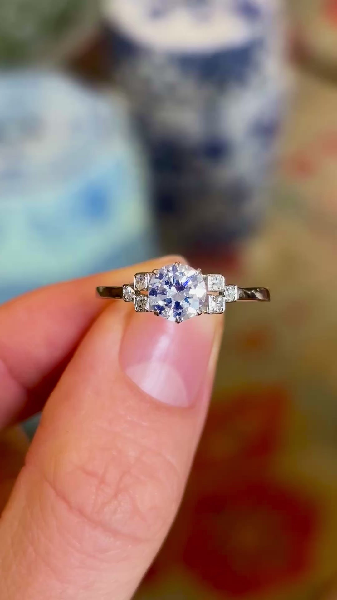 Vintage, 1930s diamond engagement ring