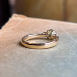 The hallmarks of a Sapphire and diamond three-stone engagement ring