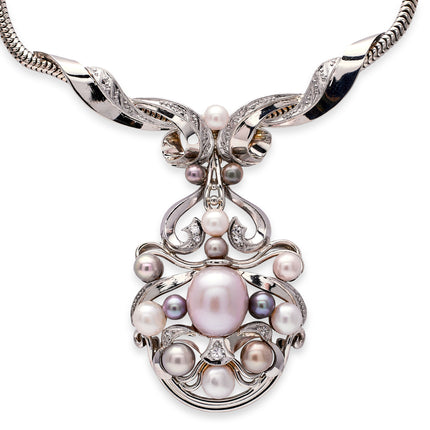 White-Gold-Diamond-Pearl-Pink-Blue-Akoya-Antique 