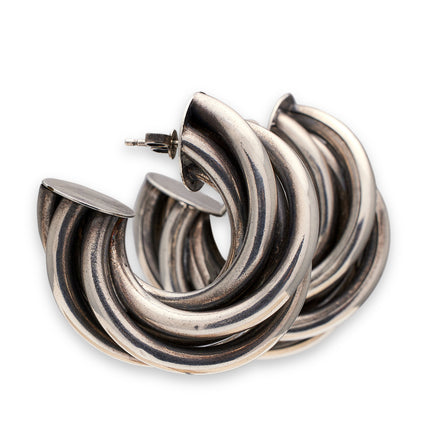 Stunning | Extra Large Sterling Silver Hoop Earrings