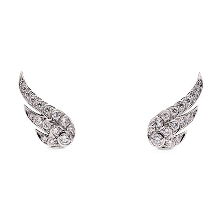 Diamond Wings | Earrings, 18ct White Gold