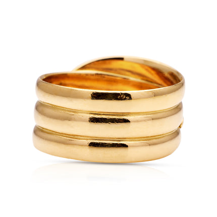 Victorian | Diamond Set Snake Ring, 18ct Yellow Gold
