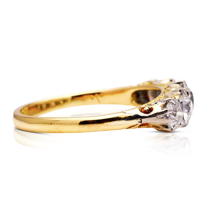 Antique | Victorian Five Stone Diamond Engagement Ring, 18ct Yellow Gold