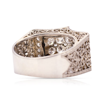 Antique Diamond Ring, Platinum, Circa 1900
