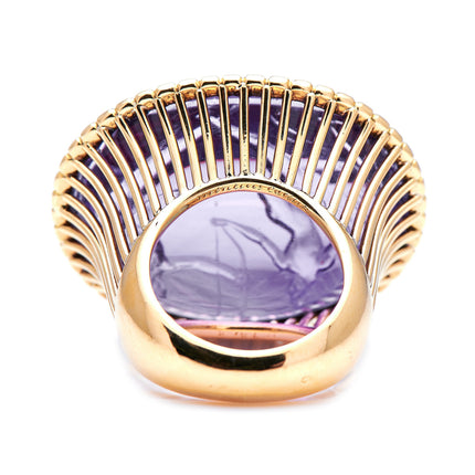 A Poniatowski Gem, 18th Century, Amethyst Intaglio Ring, Cartier