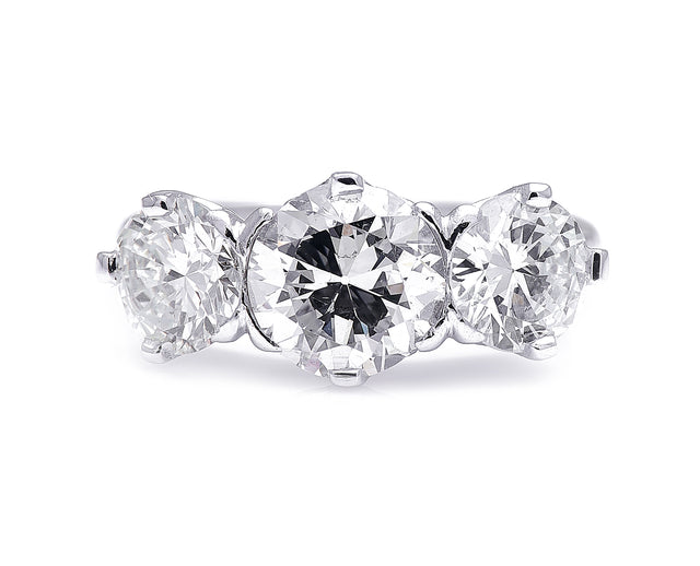 Engagement-Antique-Diamond-Three-Stone-Ring