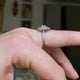 Antique | Art Deco, platinum, diamond target ring